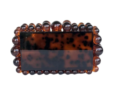 Bolsa Festa Clutch Acrílica Design Gaia Tartaruga