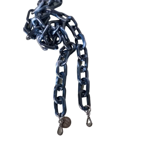 Alça Azul Marinho Degradê Elo Acrílico Longa