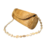 Bolsa Festa Clutch Ouro Cerrado Redonda Alça Degradê