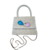 Bolsa Mini Tote Ráfia Off-White com Pedras Quartzos Azul e Rosa Naturais - Ed. Exclusiva - comprar online