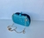 Bolsa Festa Clutch Azul Rafia Onda - JUÁ Concept
