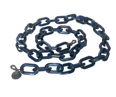 Alça Azul Marinho Degradê em Elo Arredondado Longa