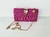 Bolsa Festa Clutch Rosa Fúcsia Fecho Folha na internet