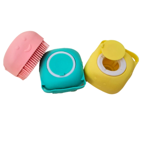 Cepillo de Baño Perro/Gato con Dispensador