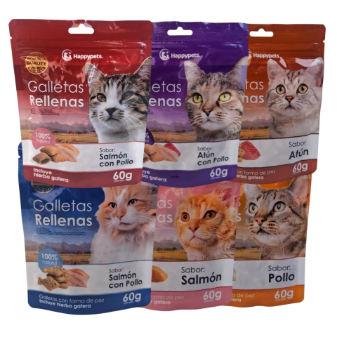 Galletas para Gatos Happypets 60g