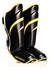 Caneleira Unis Impact - preto com amarelo - CARVALHO FITNESS COMBATE
