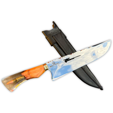 Faca P/ Churrasco Personalizada, Cabo Híbrido Sniper