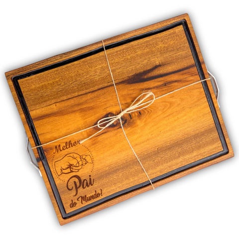 Tábua Bagual c/ Resina Especial Dia dos Pais - Personalizada