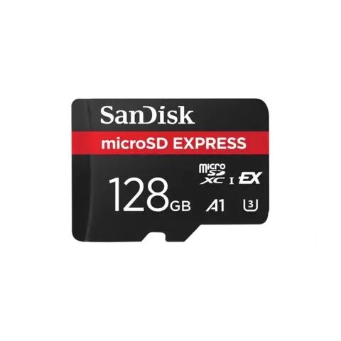 Tarjeta de Memoria SanDisk microSDXC Express 128GB PCIe Gen3 NVMe 880MB/s