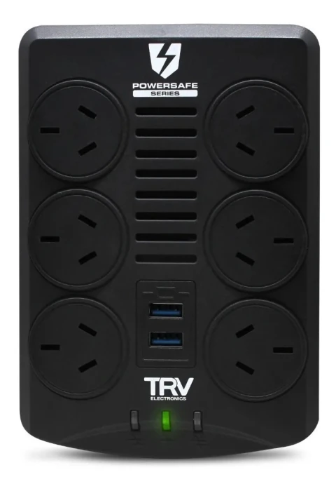 ESTABILIZADOR DE TENSION POWERSAFE GAMER 6 TOMAS 4000VA +2 USB