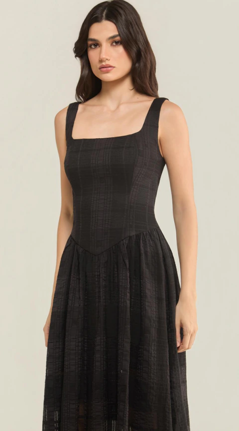 VESTIDO MIDI SEM MANGA - comprar online