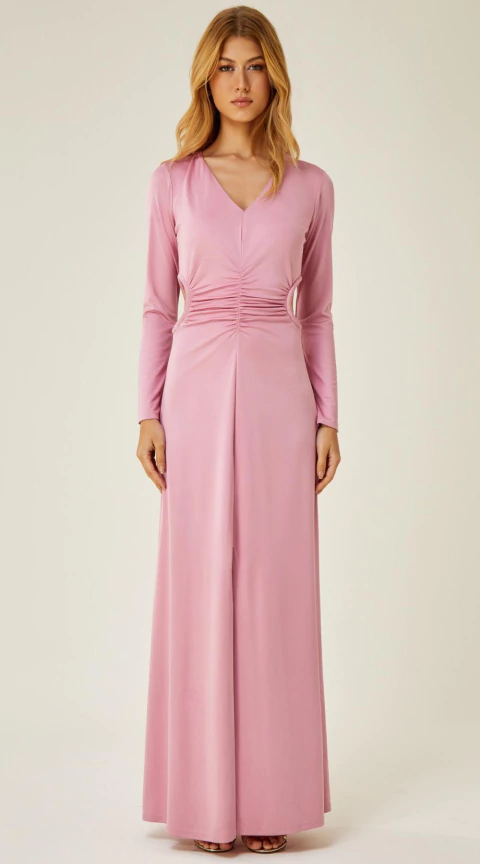 Vestido Longo com Detalhe Vazado - comprar online