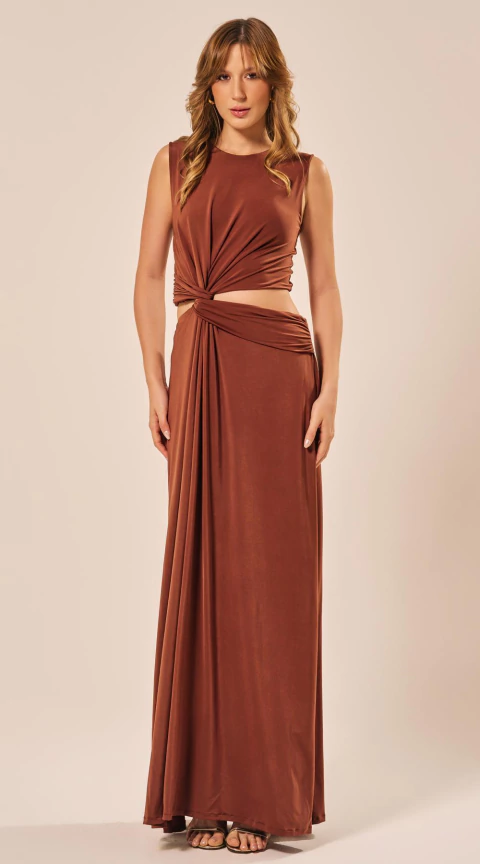 Vestido Longo em Malha