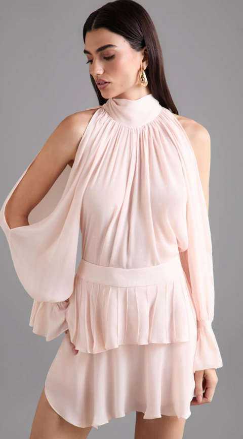 BLUSA ASSIMÉTRICA MANGA LONGA - comprar online