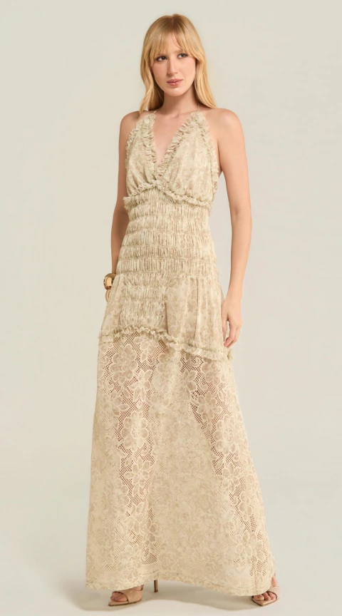 VESTIDO LONGO DE ALÇA