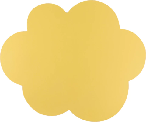 Jogo Americano "Nuvem de Sonhos" Duplo (bege/amarelo) 42X35cm