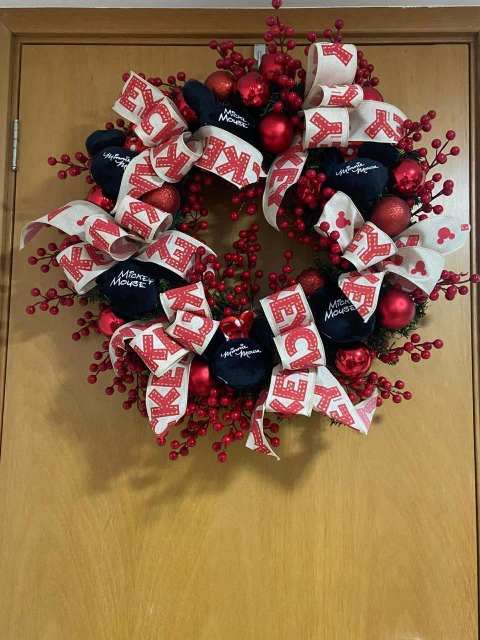 Guirlanda Mickey e Minnie Natal 70/80cm