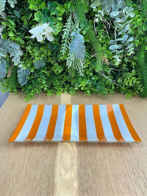 Travessa Retangular Papaya Tropical 28cm