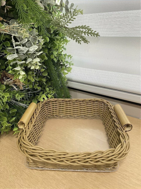 Cesta Quadrada Balli Grande Caramelo