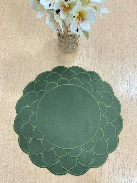 Lugar Americano Verde Encanto Bordado