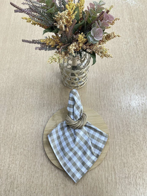 Guardanapo Xadrez Cappuccino