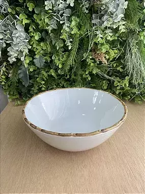 Tigela Média de Servir Bambu Natural