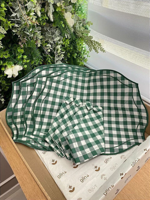 Kit Mesa Xadrez Verde Clássico- 4 Lugares