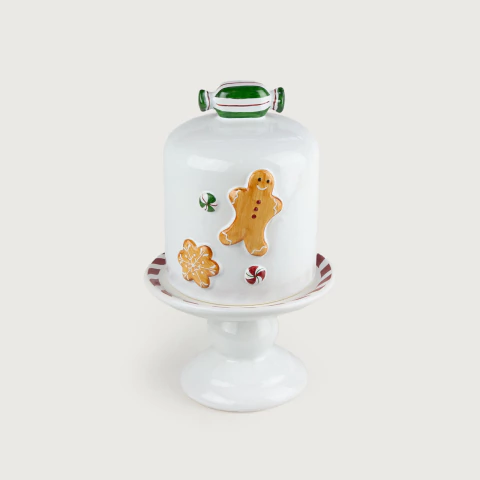 Porta Panetone P Gingerbread Joy Luxo