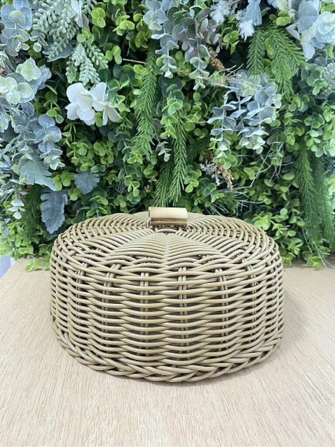 Cobre Bolo Alça Bambu Balli Caramelo