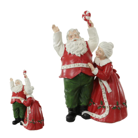 Noel e Noela Doces Medidas Decorativos 30,5X20cm