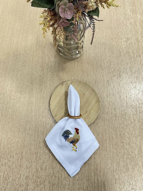 Guardanapo Galo Bordado