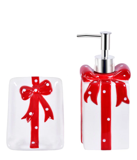 Kit Lavabo Presente de Natal C/2PCS 13cm