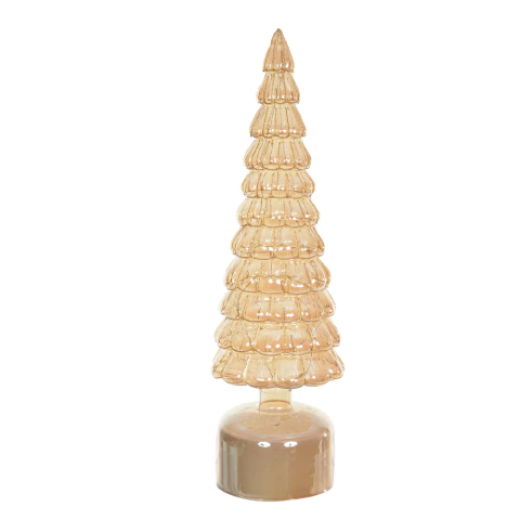 Pinheiro Giratório Iluminado Dourado Cintilante C/Led 34X9cm - comprar online