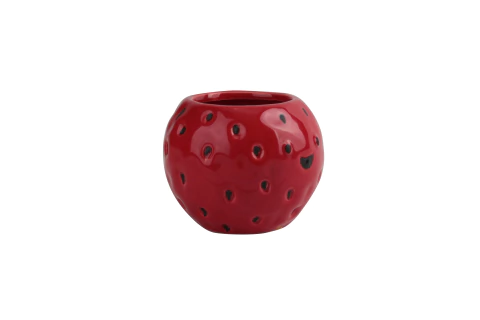 Porta Vela/Vaso Moranguinho 9,3X9,3X7,3cm