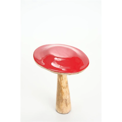 Cogumelo "Natural Chic" Vermelho 20cm