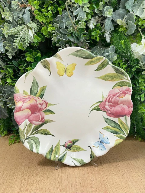 Prato Raso Voo Floral Luxo