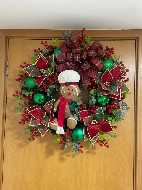 Guirlanda Gingerbread Chef Natal 70/80cm