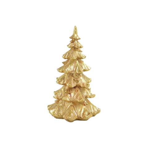 Mini Árvore de Natal Dourada Metálica - 11,5cmx7cmx7cm