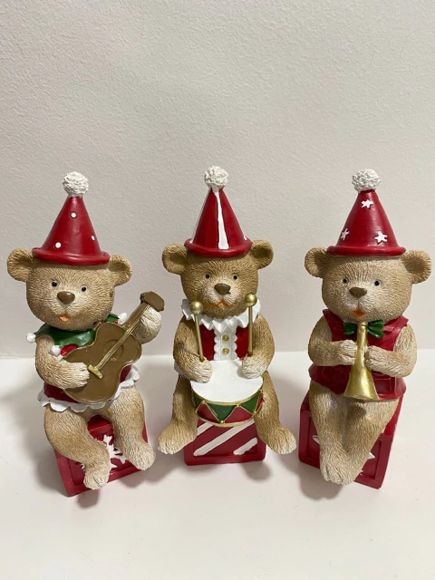 Banda Ursos Noel 20x9cm (Trio)