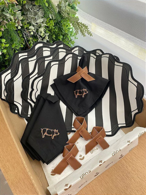 Kit Mesa Charme da Brasa- 4 Lugares