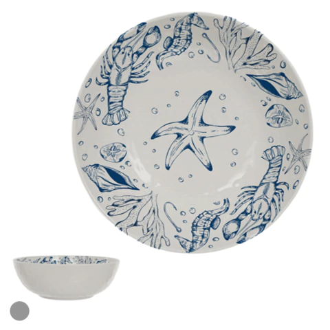 Tigela/Saladeira Fundo do Mar Melamina 3000ml 10X28,2cm