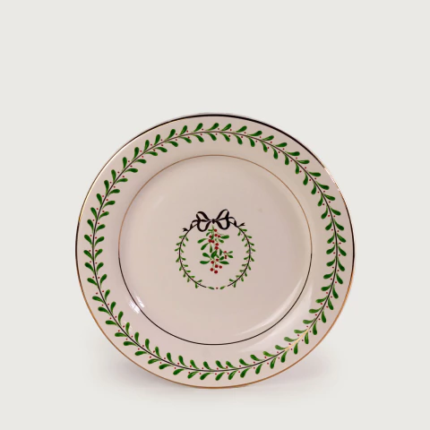 Prato Raso Guirlanda Encanto Ouro Luxo