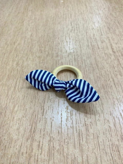 Porta Guardanapo Lacinho Listrado Azul