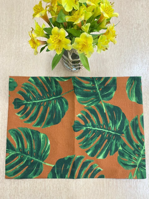 Lugar Americano Folha de Adão Terracota