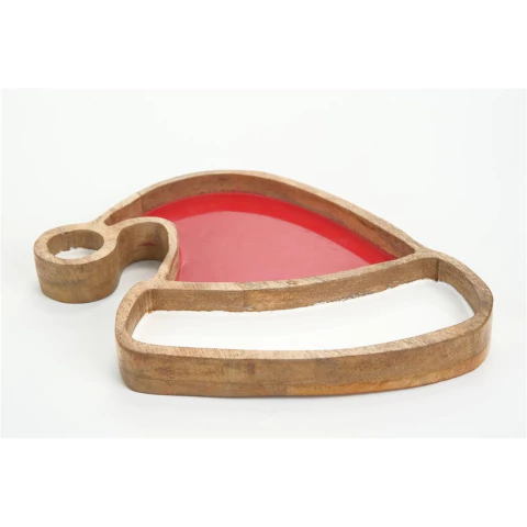 Petisqueira Touca de Papai Noel "Natural Chic" 26cm