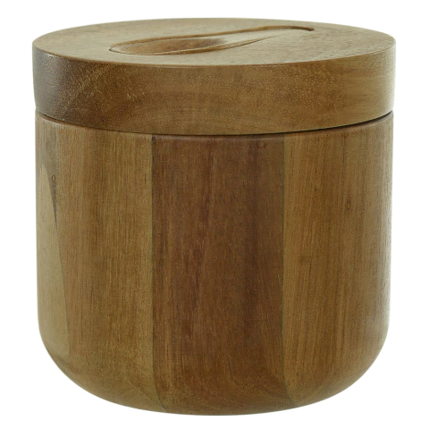 Pote de Sal C/Colher Madeira Acácia 9,6X10cm