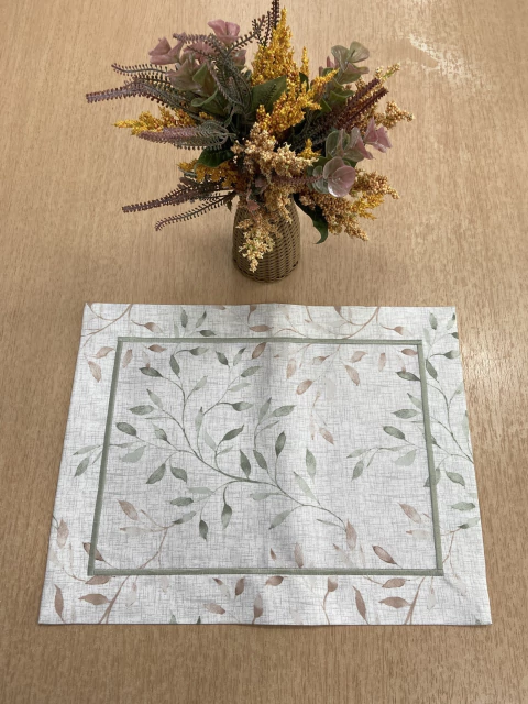 Lugar Americano Brisa Retangular Impermeável