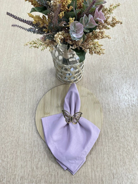 Porta Guardanapo Borboleta Dourada