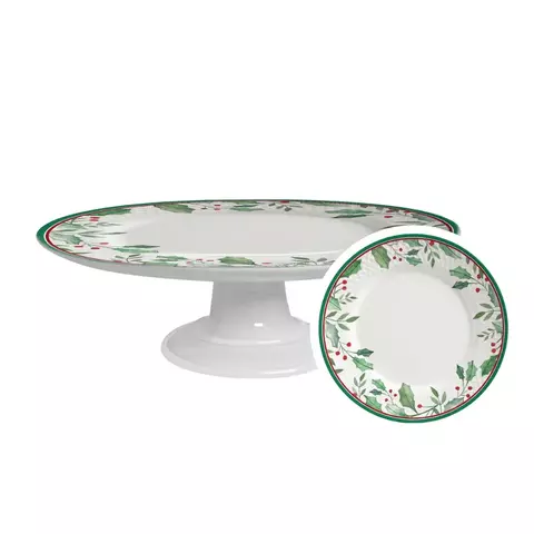 Boleira Grande Santa Claus Verde 34cm