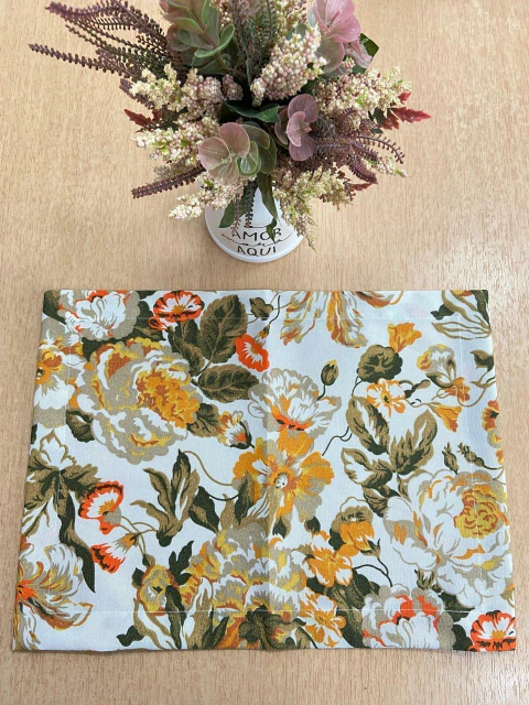 Lugar Americano Florescer Mostarda Simples - comprar online